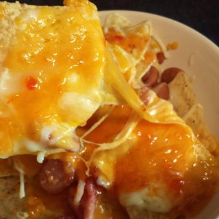 Nachos Gratinados Con Salsa Tex-Mex