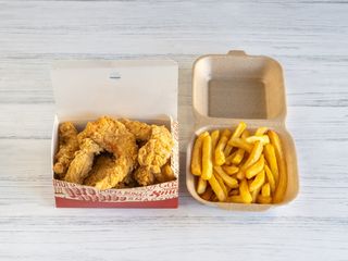 Menú 6Tiras De Pechuga Crujientes 