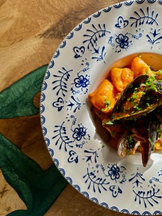 Paccheri cu fructe de mare