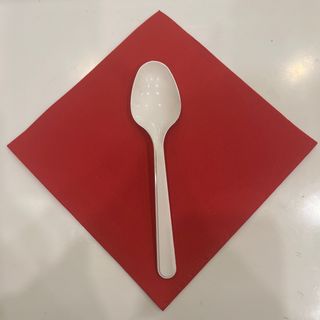 607. Cucchiaio e tovagliolo