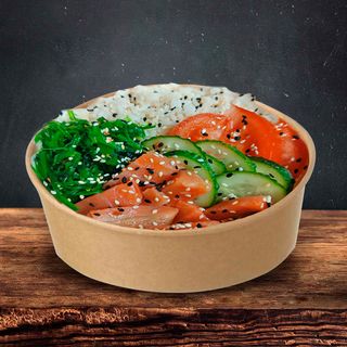 Боул з рисом та слабосоленим лососем (260г)