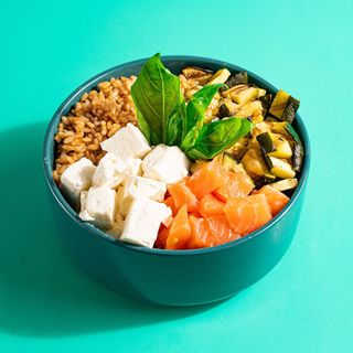 Salmon feta bowl