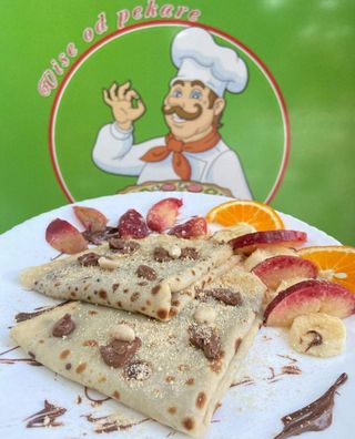 Palačinke Nutella voće