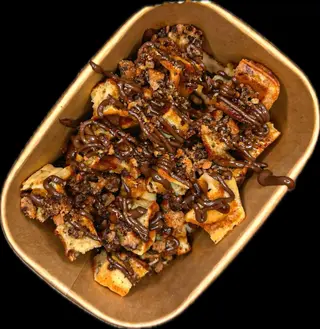 Waffle bowl Nutella cookie  caramel