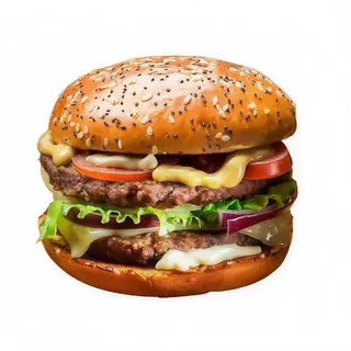 Hamburguesa Doble De Pollo