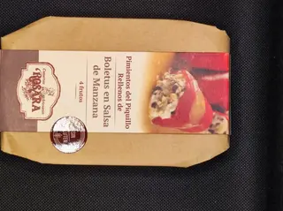 Pimientos Del Piquillo Rellenos De Boletus En Salsa De Manzana 250G