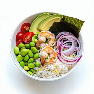 Poke Bowl De Gamba Y Salmón
