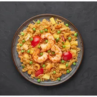 Arroz Frito Con Gambas