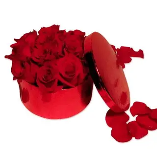 Caixa Rosas vermelhas