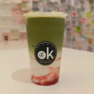 Strawberry Matcha Latte