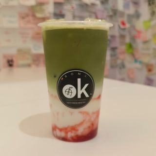 Strawberry Matcha Latte