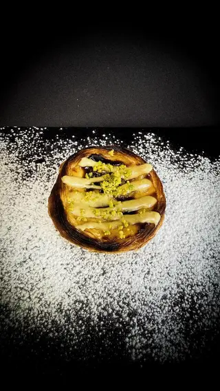 Pastel de Nata com Pistácio