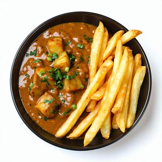 Menú Medio Curry Suave Con Patatas Fritas