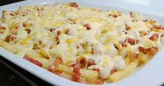 Patatas Al Queso Gratinado