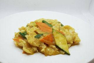 Pollo al curry e latte di cocco