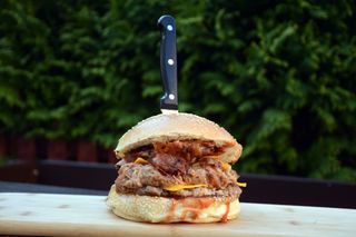 Beštija burger + krumpirići