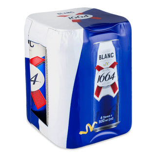 Пиво Kronenbourg 1664 Blanc світле з/б (4*0,5л)