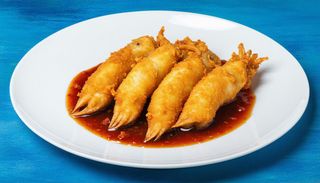 Sepie prăjită cu sos