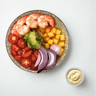 Hawaiian Garlic Shrimp Poke Caliente