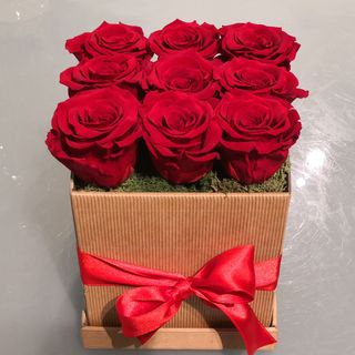 Giò: box di rose rosse massificate