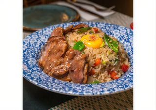 Arroz chaufa de pato al tamarindo
