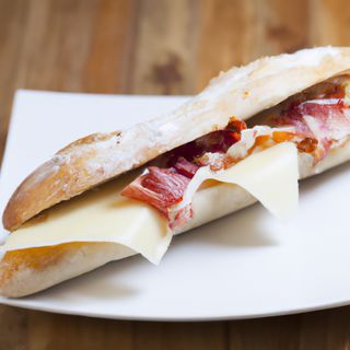 Bocadillo Bacon Con Queso