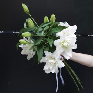 Ramo de 3 Lilium Lotos Blanco