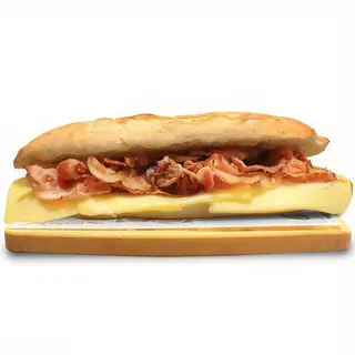 Bocadillo De Bacon Y Queso
