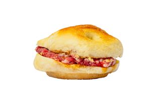 Focaccina salsiccia cruda