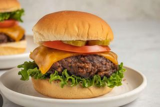 American burger de ternera