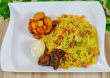 Fried Rice + Plantain + 2Beef + Egg