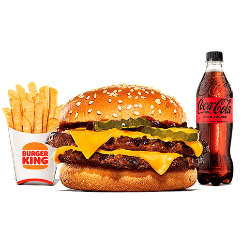 Menú Doble Cheeseburger BBQ Grande