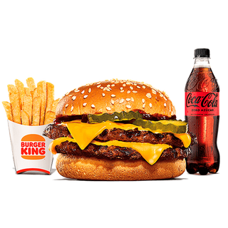 Menú Doble Cheeseburger BBQ Grande
