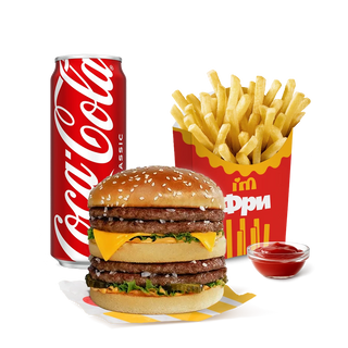 Combo Double Big Burger Увеличенный