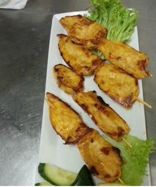 Spiedini di pollo alla Thai