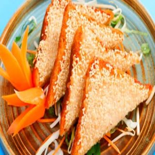 3.Tostadas De Langostinos Con Sésamo