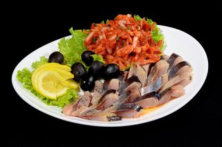 Сельдь с луком/ Hering cu ceapă