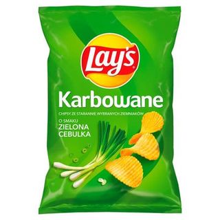 Lay's Karbowane Zielona Cebulka 130g