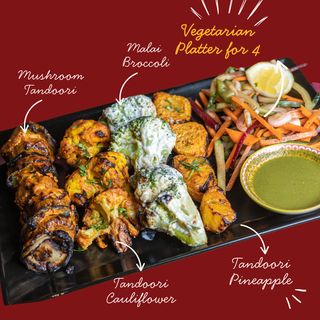 Platou Vegetarian (4 pers) / Vegetarian Platter for 4