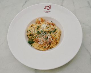 ალიო ოლიო პასტა კრევეტებით