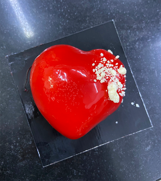 308. Cuore brownie con lampone