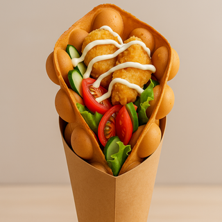 Вафля с нагетсами