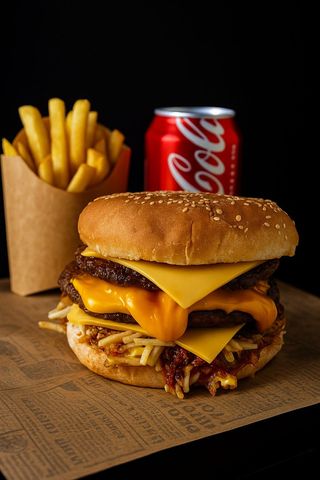 Combo Burger De Doble Carne