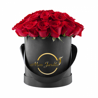 Cutie Mon Jardin cu 17 trandafiri rosii