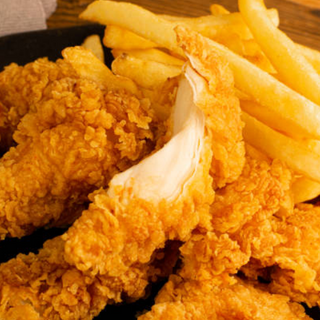 Tiras De Pollo con patatas