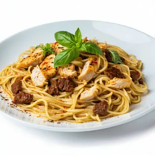 Fideo Con Pollo Y Ternera