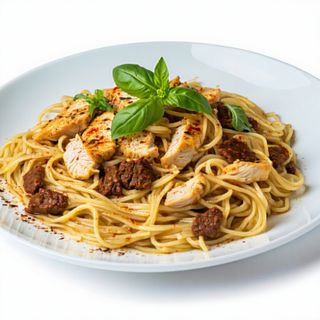 Fideo Con Pollo Y Ternera