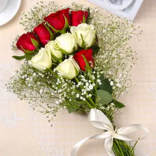RED & WHITE SPECIAL BUOQUET