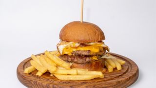 Double egg burger