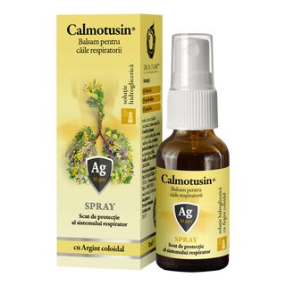 Calmotusin Spray cu Argint Coloidal Fara Alcool 20ml